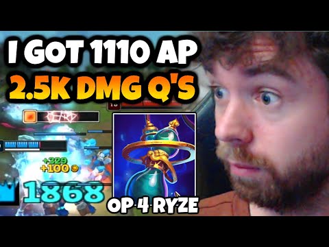 The MOST INSANE 1100 AP Ryze game I have played in YEARS