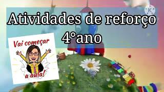 4° ano - Atividades de reforço (01/12)
