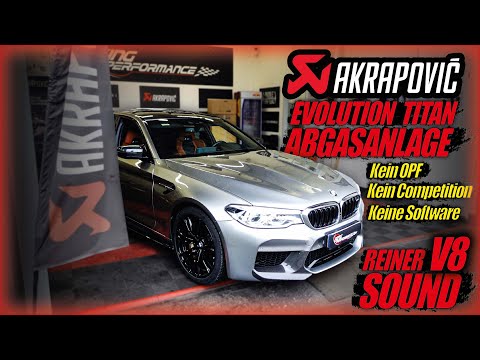AKRAPOVIC EVOLUTION TITAN exhaust system suitable for BMW M5 F90 2018 WITHOUT OPF - NO COMPETITIO...