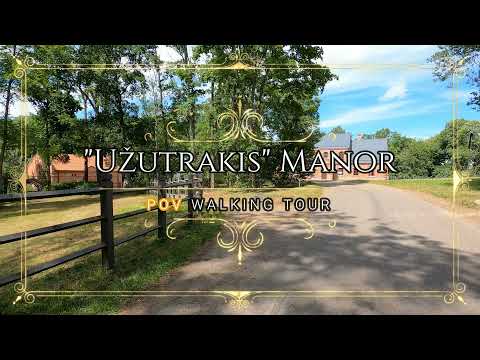 "Užutrakis" Manor & park | ASMR POV Walking Tour [4K] UHD 60fps | Lithuania