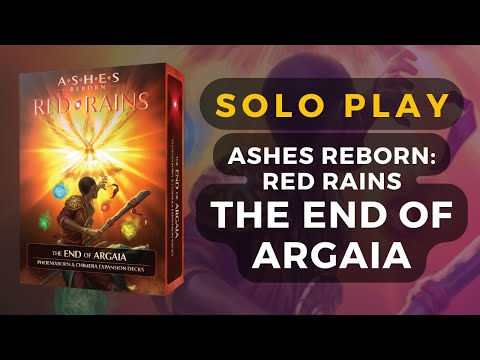 Ashes Reborn: Red Rains - The End of Argaia Board Game Solo Playthrough | DaniCha