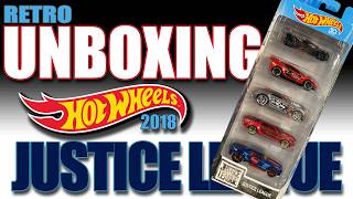 Hot Wheels Retro Unboxing JUSTICE LEAGUE 5-Pack!!