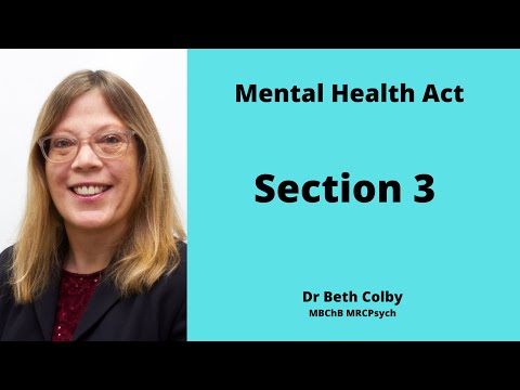 Section 3 of the Mental Health Act