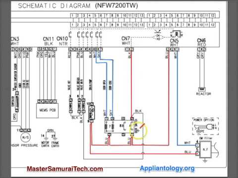 Amana Samsung NFW7200TW Washer Schematic Analysis