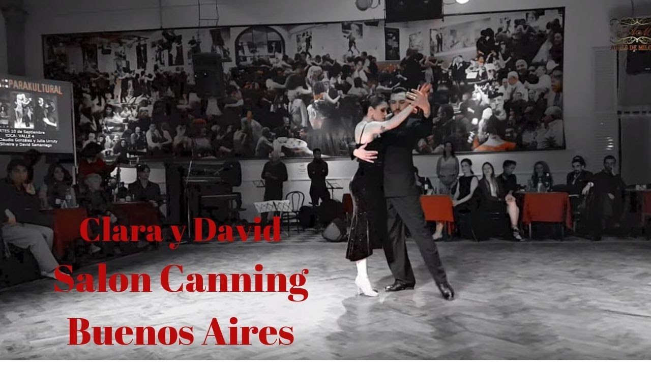 Tango exhibition at Salón Canning,  Buenos Aires,  Clara Silveira, David Samaniego