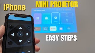 How to connect Mini Projector to iPhone - FREE App - EASY STEPS