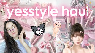 YESSTYLE MAKEUP HAUL 🎀 ✨ unboxing and reviewing k-beauty makeup for the first time! 🥹