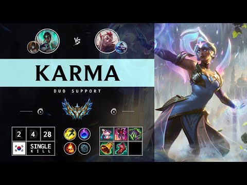 Karma Support vs Rakan - KR Challenger Patch 14.14