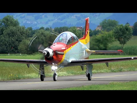 Pilatus PC-21 Spanish Air Force E27-01 & E27-03 test flight