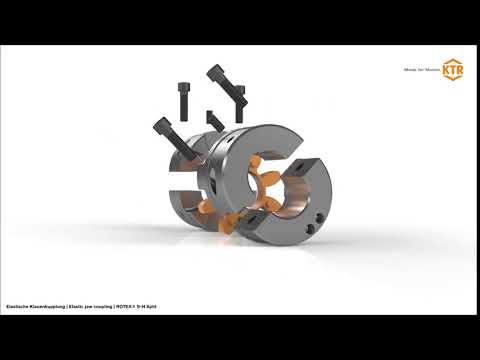 ROTEX SH with SPLIT hubs  torsional flexible coupling   KTR Systems