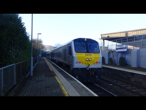 NIR 201 Class loco 209 + Enterprise Train - City Hospital 12/1/15