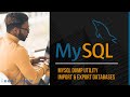 MySQL Dump Import And Export Databases