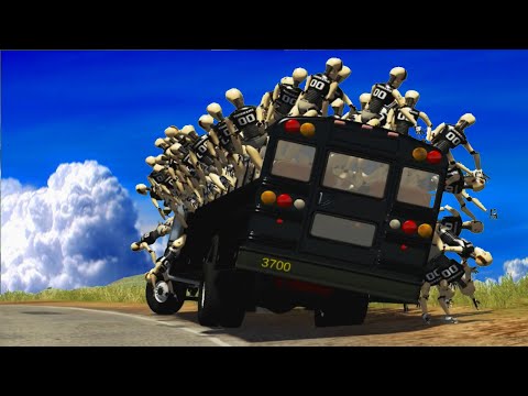 Indian BUS Crashes #2 - BeamNG DRIVE | CrashTherapy