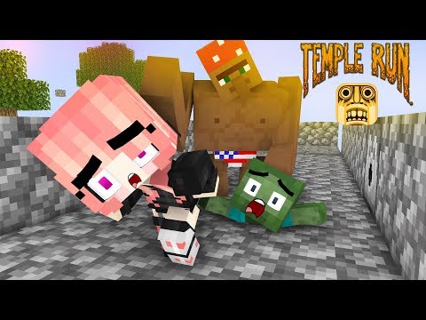 Monster School | BABY MOBS VS TEMPLE RUN | Monster School