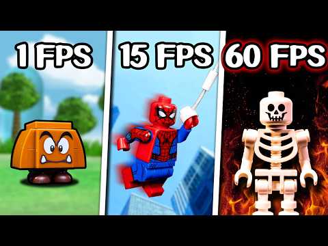 I animated LEGO in EVERY FRAME RATE so you don't have to... (stop motion)