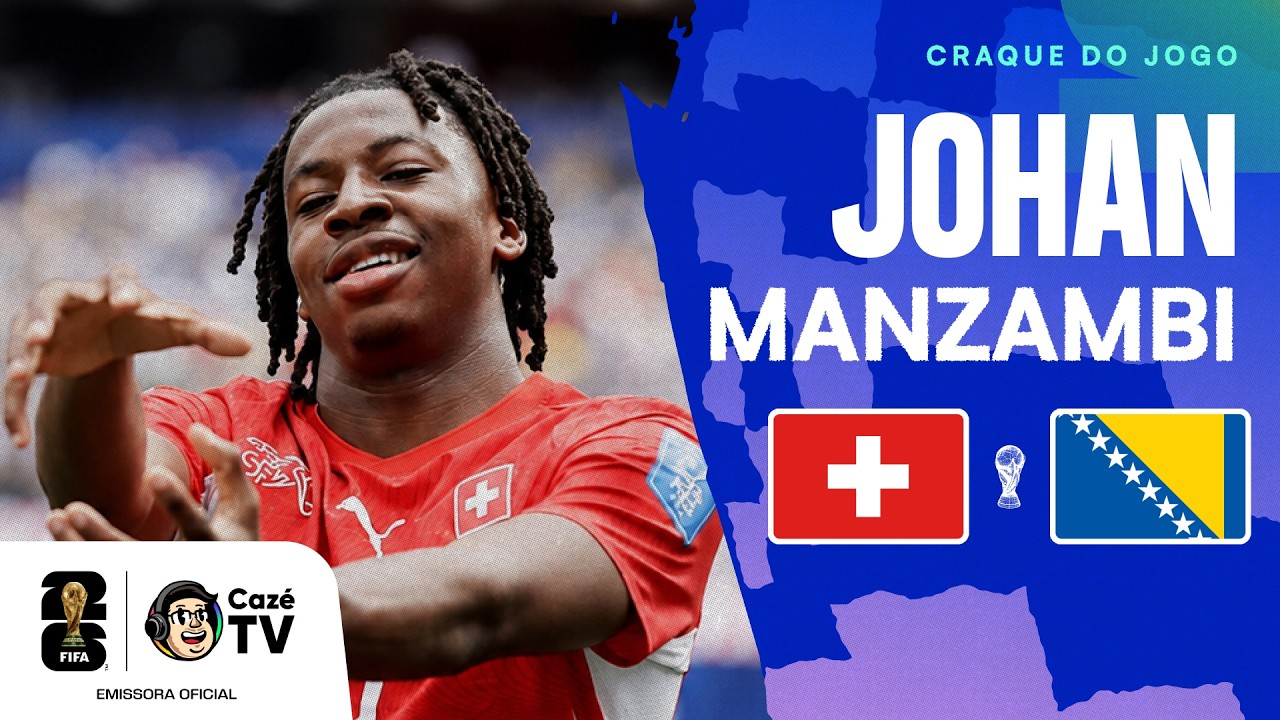 ENTROU E MUDOU O JOGO! TODOS OS LANCES DE MANZAMBI EM SUÍÇA X BÓSNIA | COPA DO MUNDO | 2ª RODADA