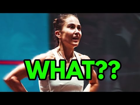 SQUASH. Nele Gilis gets VERY ANNOYED with decision