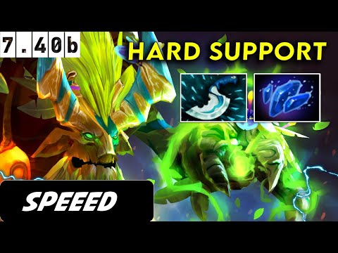 Speeed Treant Protector Hard Support - Dota 2 Patch 7.40b Pro Player Full Gameplay