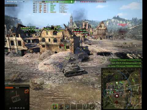 World Of Tanks M2 Medium 1000+ Damage Mittengard 6 Kills