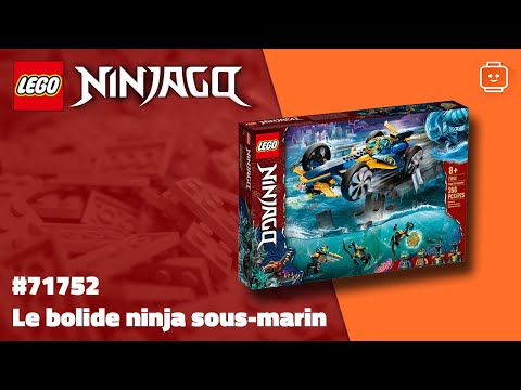 Vidéo LEGO Ninjago 71752 : Le bolide ninja sous-marin