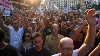 RAW VIDEO: MASS protest in Spain AGAINST  government