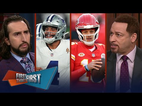 Dak, Lamar, Stafford battle for supremacy atop Mahomes (Playoff) Mountain | NFL | FIRST THINGS FIRST