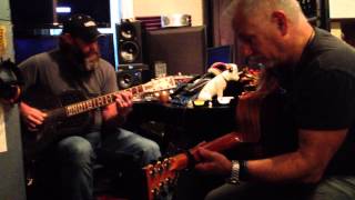 Jack Shawde and Randy Kohrs - jamming at Randy's studio