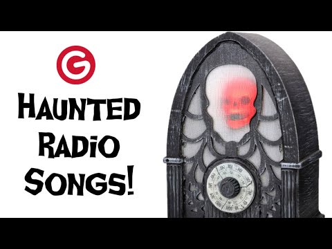 Gemmy Industries 2017 Animated Skull Radio HQ audio (3 SONGS IN HIGH QUALITY)