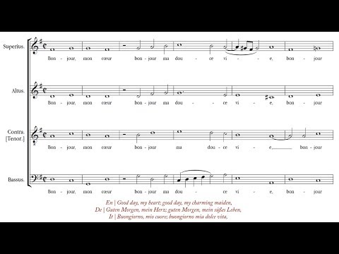 Lassus | Bonjour, mon coeur [á 4; Amarcord Ensemble]