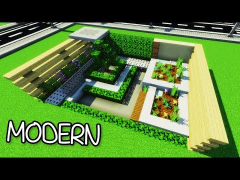 BlackBeltPanda - How to Build a Modern Garden in Minecraft - Gardening 101 Tutorial