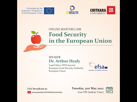 Food Security in the European Union | Dr. Arthur Healy EFSA