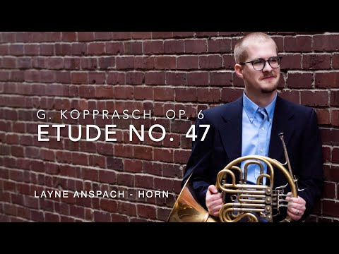 G. Kopprasch: Etude No. 47, Etudes for Low Horn, Op. 6