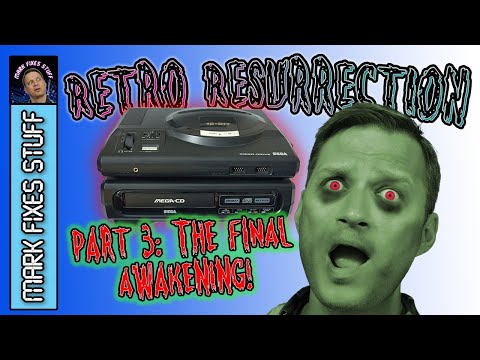 Pt 3: Smashed Sega MegaCD Retro Resurrection - Clean, Build and Play!