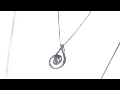 With a Twist Necklace - 7568SILCZ/BT