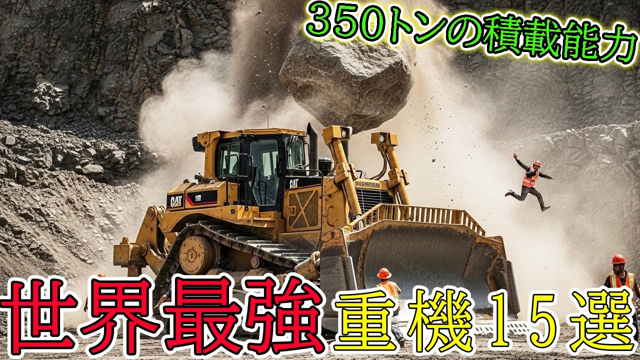 ［世界最強重機15選］鉱山から道路まで、驚異の性能を誇るトップランナーが勢揃い！