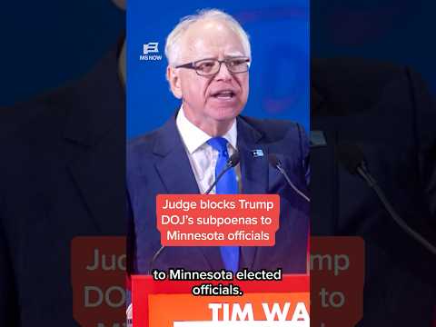 Judge blocks Trump DOJ'S subpoenas to Minnesota officials