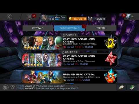Marvel Contest of Champions : 5 Star Crystal Opening .
