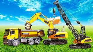 Transportando os materiais para o canteiro de obras com os veículos de serviço!
