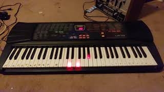 Video thumbnail for Casio keyboard LK-33 auto playing some songs from the song bank by Chris'tronics & Derek's randomness