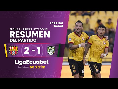 Barcelona SC 2-1 Orense SC / Fecha 9 - Primer Hexagonal  / Liga Ecuabet conectada por Xtrim