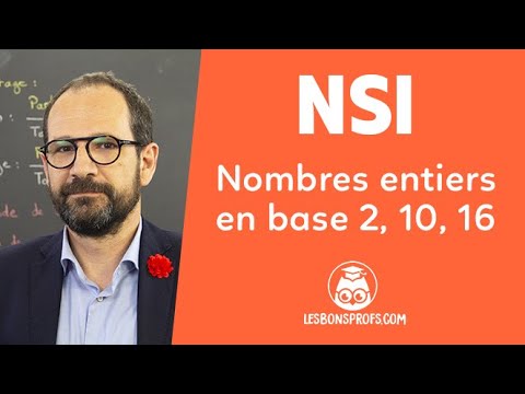 Nombres entiers en base deux, dix, seize