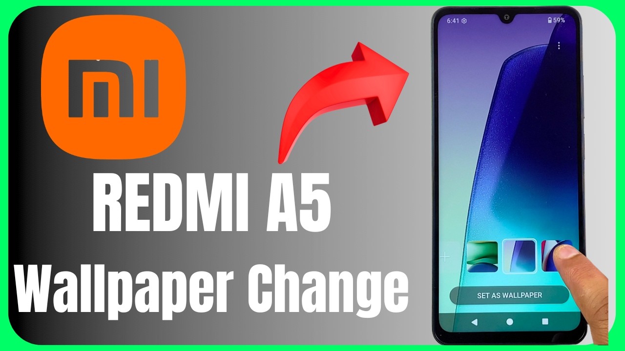 Redmi A5 Home & Lock Screen Wallpaper Change 😱