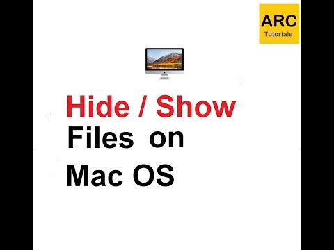 How to Hide files on Macbook Pro | How to Unhide files on mac | ARC Tutorials