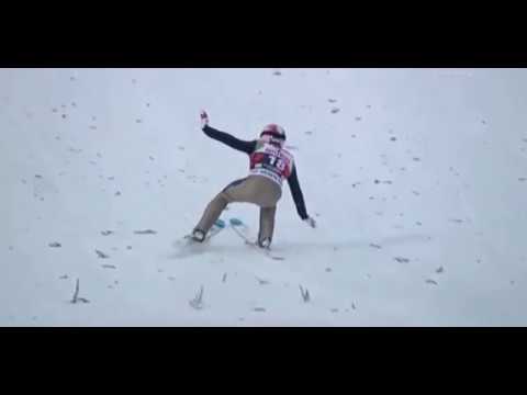 Vojtech Stursa - upadek fall sturz - PŚ Klingenthal 2016