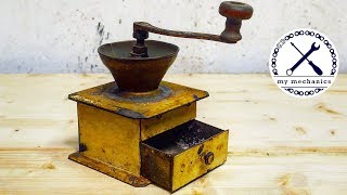 Rusty Old Coffee Grinder - Perfect Restoration
