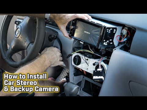 How to Install a Car Stereo and Backup Camera - Toyota Corolla