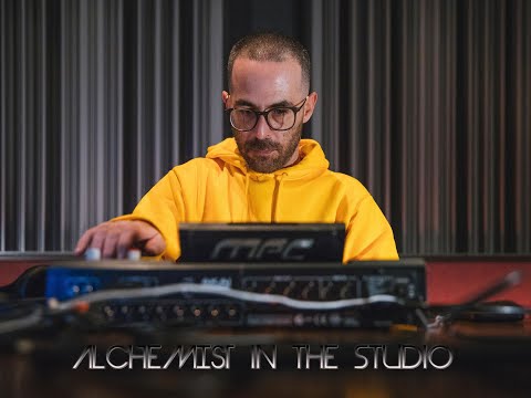 Producer Alchemist in the Studio making Classic Hip Hop Beats!