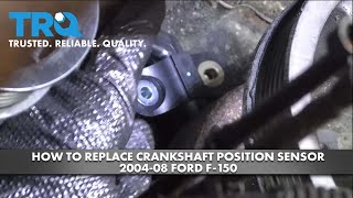 How To Replace Crankshaft Position Sensor 2004-08 Ford F-150