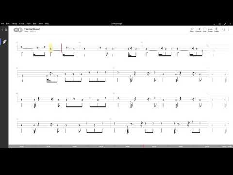 Feeling Good ( Michael Buble Version ) ,Tablatura e base Senza Basso - Backing bass track - NO BASS