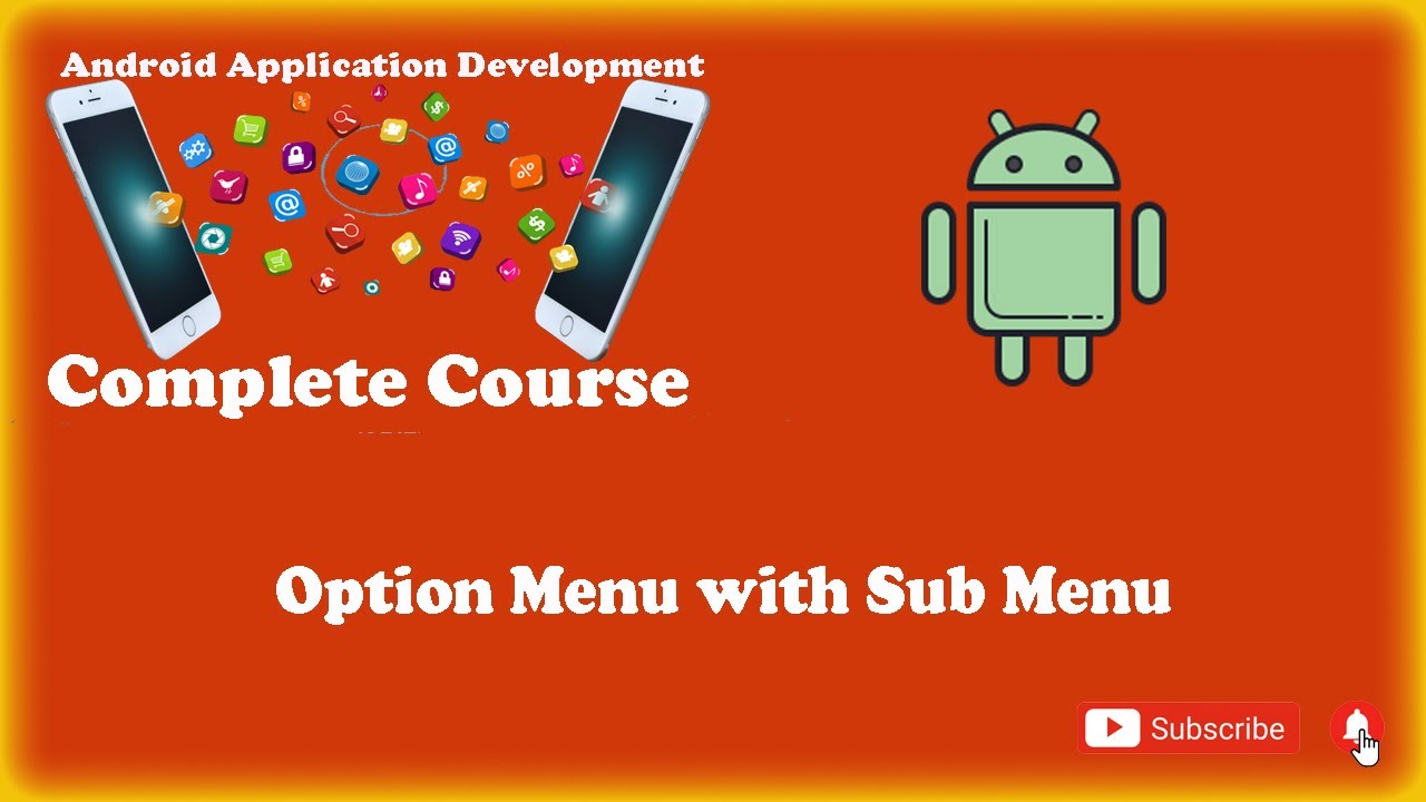 Options Menu with Sub Items | Android Application Development
